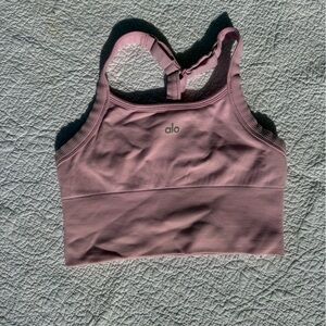 Alo Yoga M Pink Top Favorite Bra Top